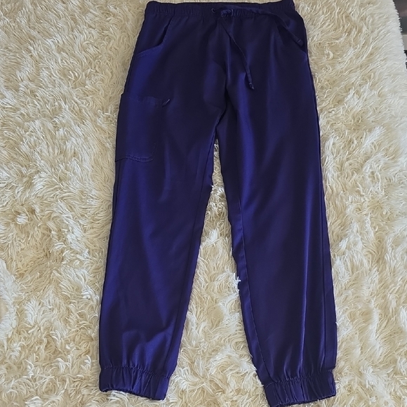 Dickies Women's V-Neck Scrub Top XS- Puple & Marilyn Scrub Pants XS -Purple - Picture 7 of 12